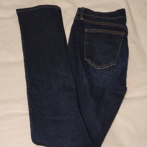 Women's Gap Jeans 28 Tall Mid Rise Straight Leg